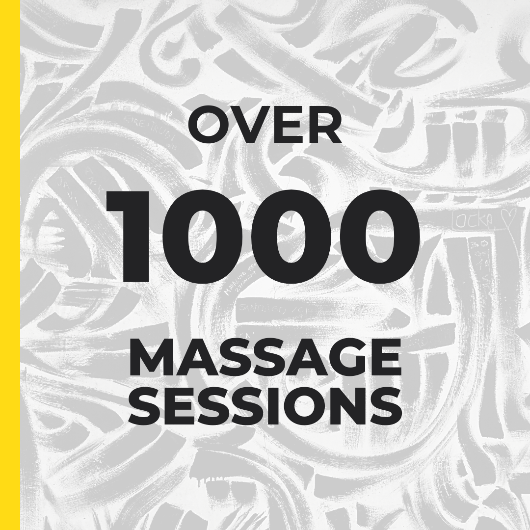Over 1000 massage sessions